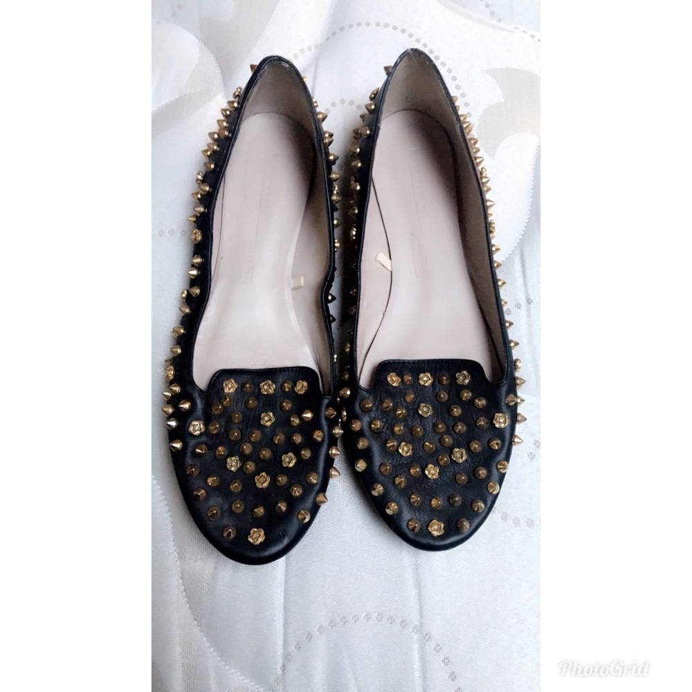 Zara studded loafers
